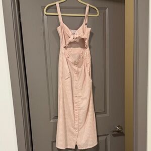 Flynn Skye Red and White Striped dress